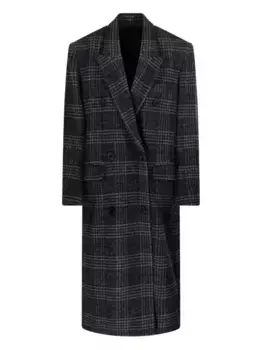 Двубортное пальто Lexana в клетку MARANT TOILE, коричневый