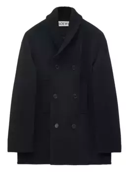 Двубортное пальто LOEWE, черный