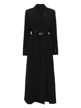 Двубортное пальто Masnada, черный