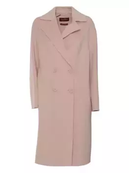 Двубортное пальто MAX MARA, розовый