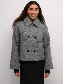 Двубортное пальто от тори KAFFE, цвет Grey Melange