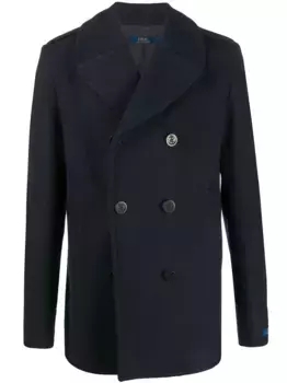 Двубортное пальто POLO RALPH LAUREN, синий