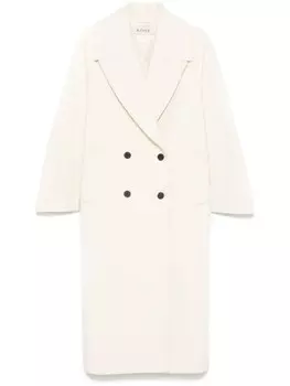 Двубортное пальто Rhe, белый