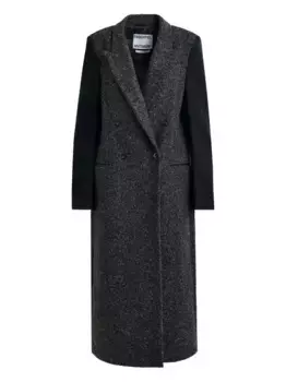 Двубортное пальто с контрастными рукавами Essentiel Antwerp, серый