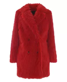 Двубортное пальто Тедди Kocca, красный