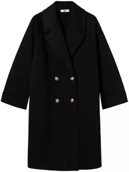 Двубортное пальто TWINSET, черный