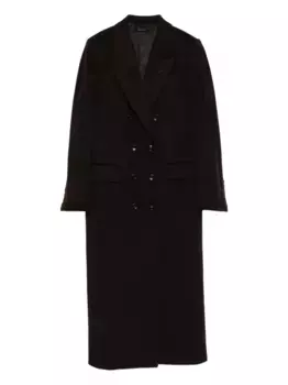 Двубортное шелковое пальто TOM FORD, коричневый