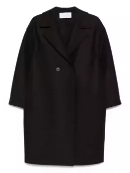 Двубортное шерстяное пальто Harris Wharf London, коричневый