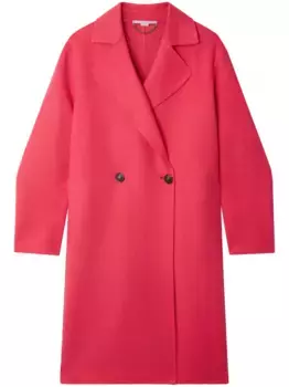 Двубортное шерстяное пальто STELLA MCCARTNEY, красный