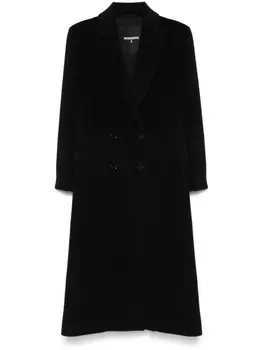 Двубортное сукно пальто Patrizia Pepe, черный