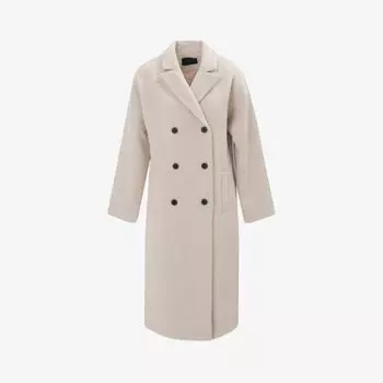 Двубортное тканое пальто Ikks, цвет mastic