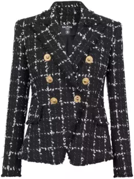 Двубортный блейзер 6-Buttons BALMAIN, черный