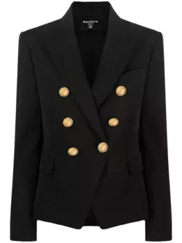 Двубортный блейзер 6-Buttons BALMAIN, черный