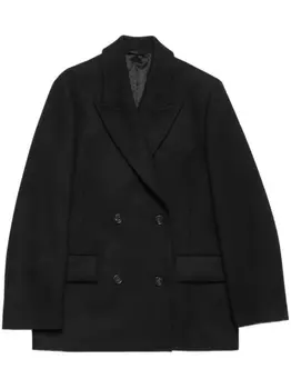 Двубортный блейзер Acne Studios, черный