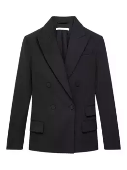 Двубортный блейзер Another Tomorrow, черный
