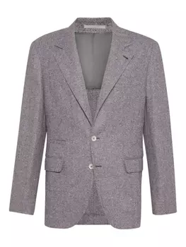 Двубортный блейзер Brunello Cucinelli, фиолетовый