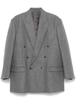 Двубортный блейзер Carven, серый