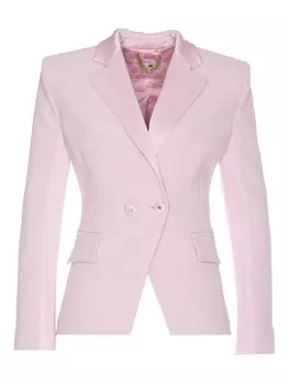 Двубортный блейзер Elisabetta Franchi, розовый