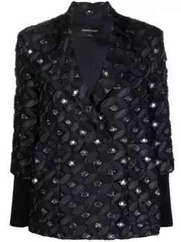 Двубортный блейзер Fabiana Filippi, синий