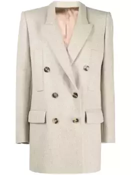 Двубортный блейзер Floyd ISABEL MARANT, нейтральный