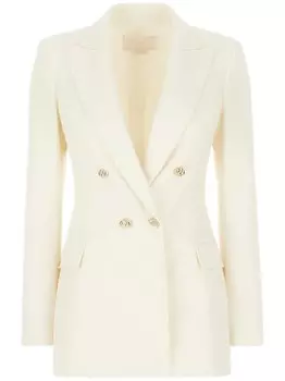 Двубортный блейзер Genny, нейтральный цвет