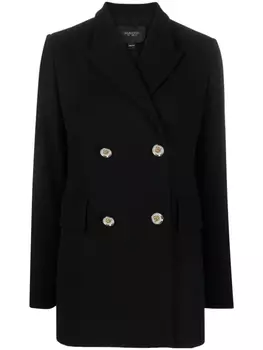 Двубортный блейзер Giambattista Valli, черный