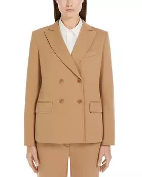 Двубортный блейзер Guelfi Weekend Max Mara, коричневый/бежевый