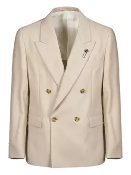 Двубортный блейзер Lardini, нейтральный