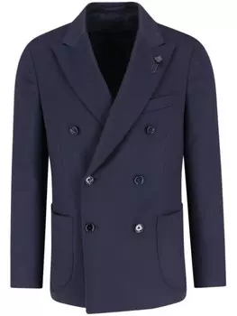 Двубортный блейзер Lardini, синий
