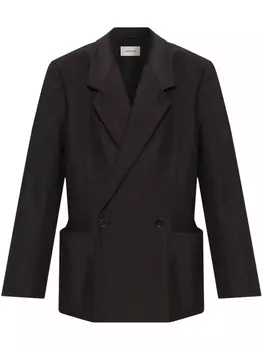 Двубортный блейзер LEMAIRE, серый