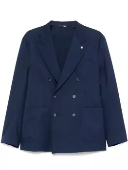 Двубортный блейзер Manuel Ritz, синий