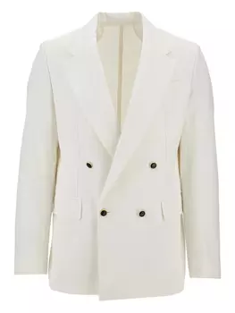 Двубортный блейзер MARSEM, белый