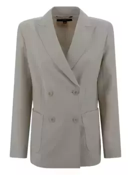 Двубортный блейзер MAX MARA, нейтральный