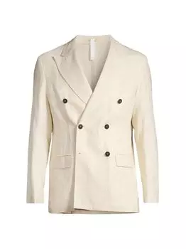 Двубортный блейзер Monster Massimo Alba, белый