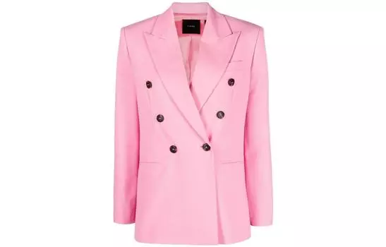 Двубортный блейзер PINKO, розовый