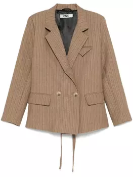 Двубортный блейзер PNK, коричневый