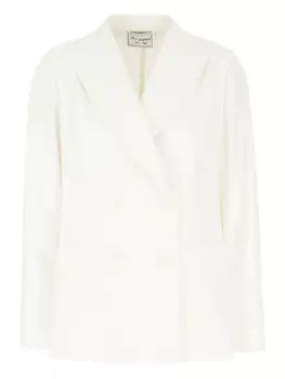 Двубортный блейзер POST SCRIPTUM, белый