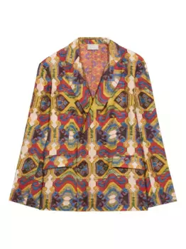 Двубортный блейзер с узором Pierre-Louis Mascia, нейтральный