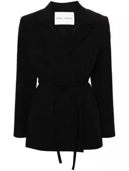 Двубортный блейзер Salot SAMSOE SAMSOE, черный