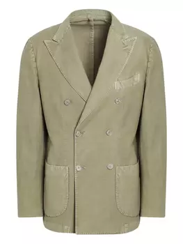 Двубортный блейзер Santaniello, зеленый