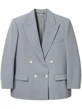 Двубортный блейзер Stella McCartney, серый