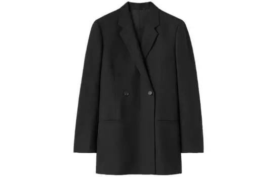 Двубортный блейзер TOTEME, черный