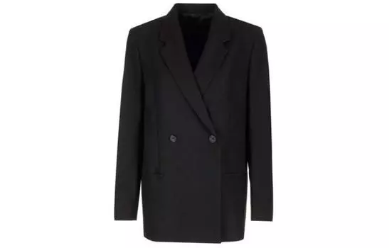 Двубортный блейзер TOTEME, черный