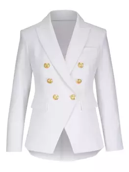 Двубортный блейзер Veronica Beard, белый