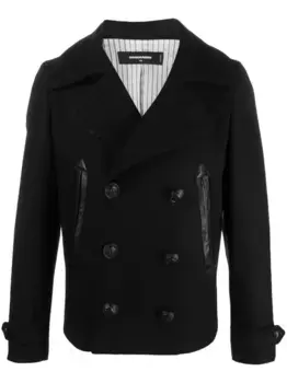 Двубортный бушлат DSQUARED2, черный