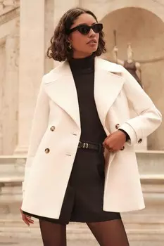 Двубортный бушлат Friends Like These, нейтральный