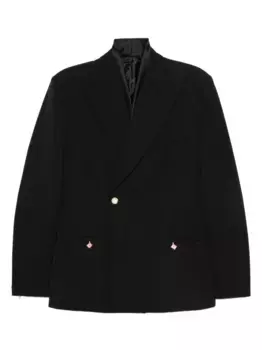 Двубортный декорированный жакет CASABLANCA, черный