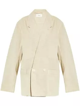 Двубортный джинсовый блейзер LEMAIRE, нейтральный цвет