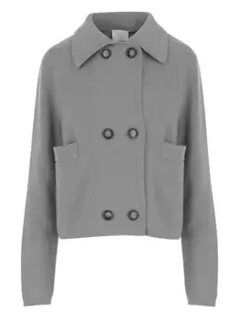 Двубортный кардиган ALLUDE, серый