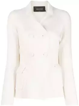 Двубортный кардиган с пайетками Fabiana Filippi, нейтральный